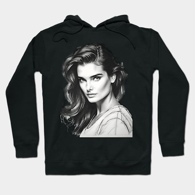 Brooke Shields Hoodie by Sobalvarro